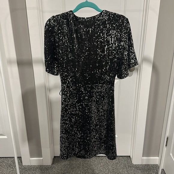 She + Sky Sequin Black Dress - Picture 2 of 2